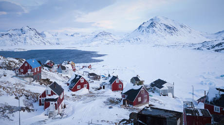 Inuit village of Kulusuk, Greenland.