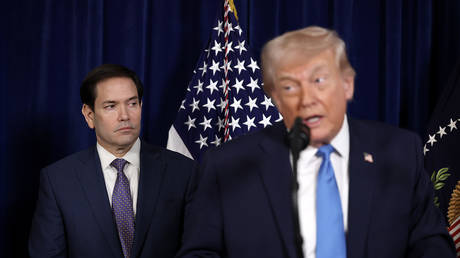 US President Donald Trump and Secretary of State Marco Rubio.