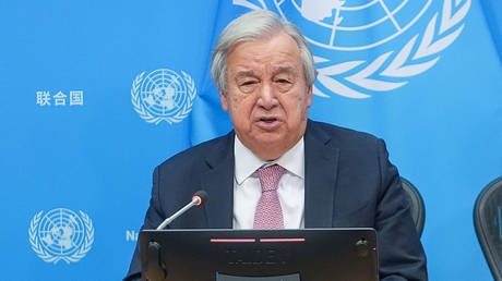 UN Secretary-General Antonio Guterres.