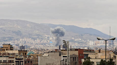 An explosion in Tehran, Iran, March 2, 2026.