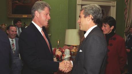 Jeffrey Epstein and Bill Clinton in 1993.