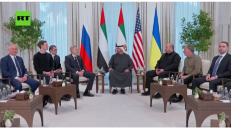 Russian, US, Ukrainian, and Emirati officials meet in Abu Dhabi, the UAE, on January 23, 2026.