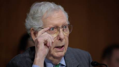 US Senator Mitch McConnell, Washington, DC, June 25, 2025.