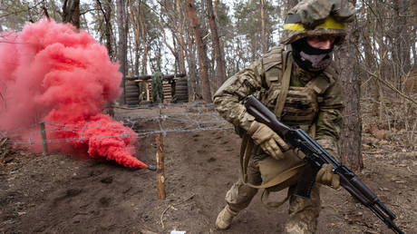 FILE PHOTO. A Ukrainian soldier.