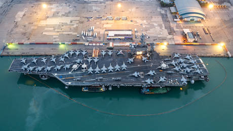 FILE PHOTO. The aircraft carrier USS Nimitz.
