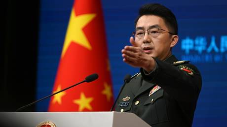 Chinese Defense Ministry spokesman Jiang Bin, Beijing, January 29, 2026.