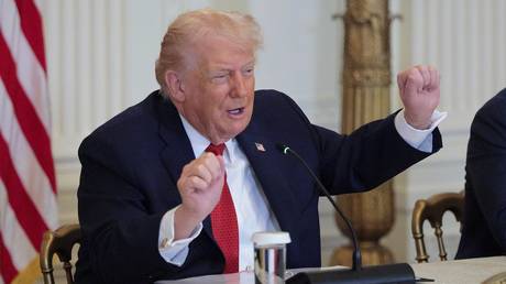 US President Donald Trump, Washington, DC, January 16, 2026.