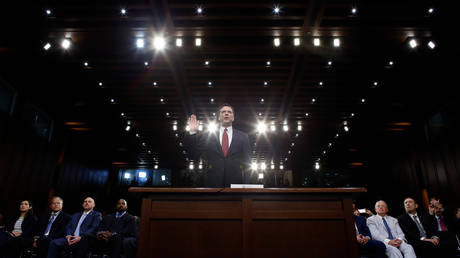 FILE PHOTO: Former FBI Director James Comey.