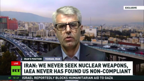 Esmail Baghaei on RT, June 28, 2025.
