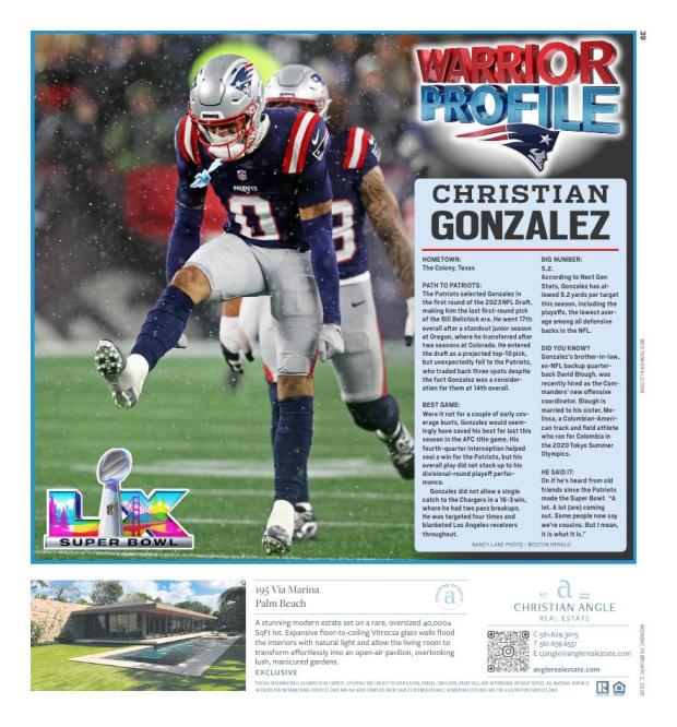 Boston Herald Christian Gonzalez profile
