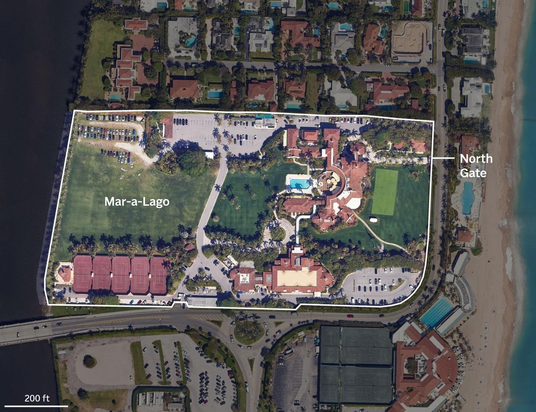 A map showing the layout of Mar-a-Lago. (AP Digital Embed)