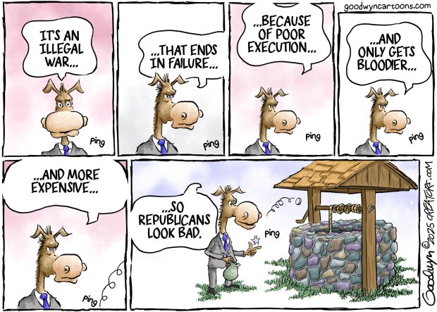 Editorial cartoon by Al Goodwyn. (Creators Syndicate)