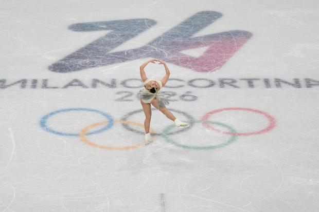 Alysa Liu competes during the team figure skating at the 2026 Winter Olympics.