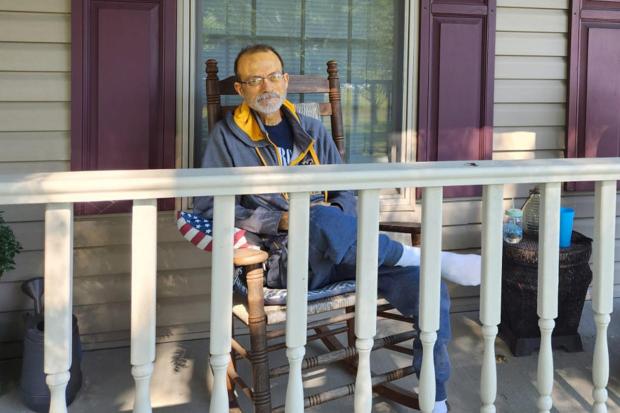 Eric Tennant at home in Bridgeport, West Virginia. (Rebecca Tennant/Rebecca Tennant/TNS)