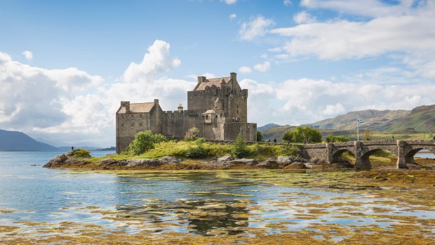 Eilean Donan Castle on Loch Duich at Dornie, situated at the meeting point of three lochs, is Scotland's most photographed castle. (Rabbies/TNS)