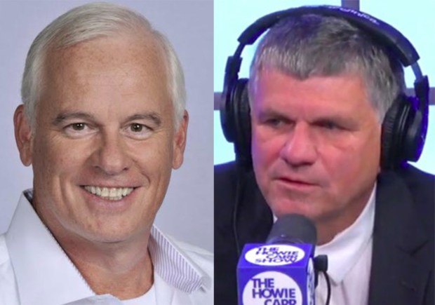 Paul L. Quigley, left, and Market Basket's Paul R. Quigley, at right. (Contributed and Howie Carr Show photos)