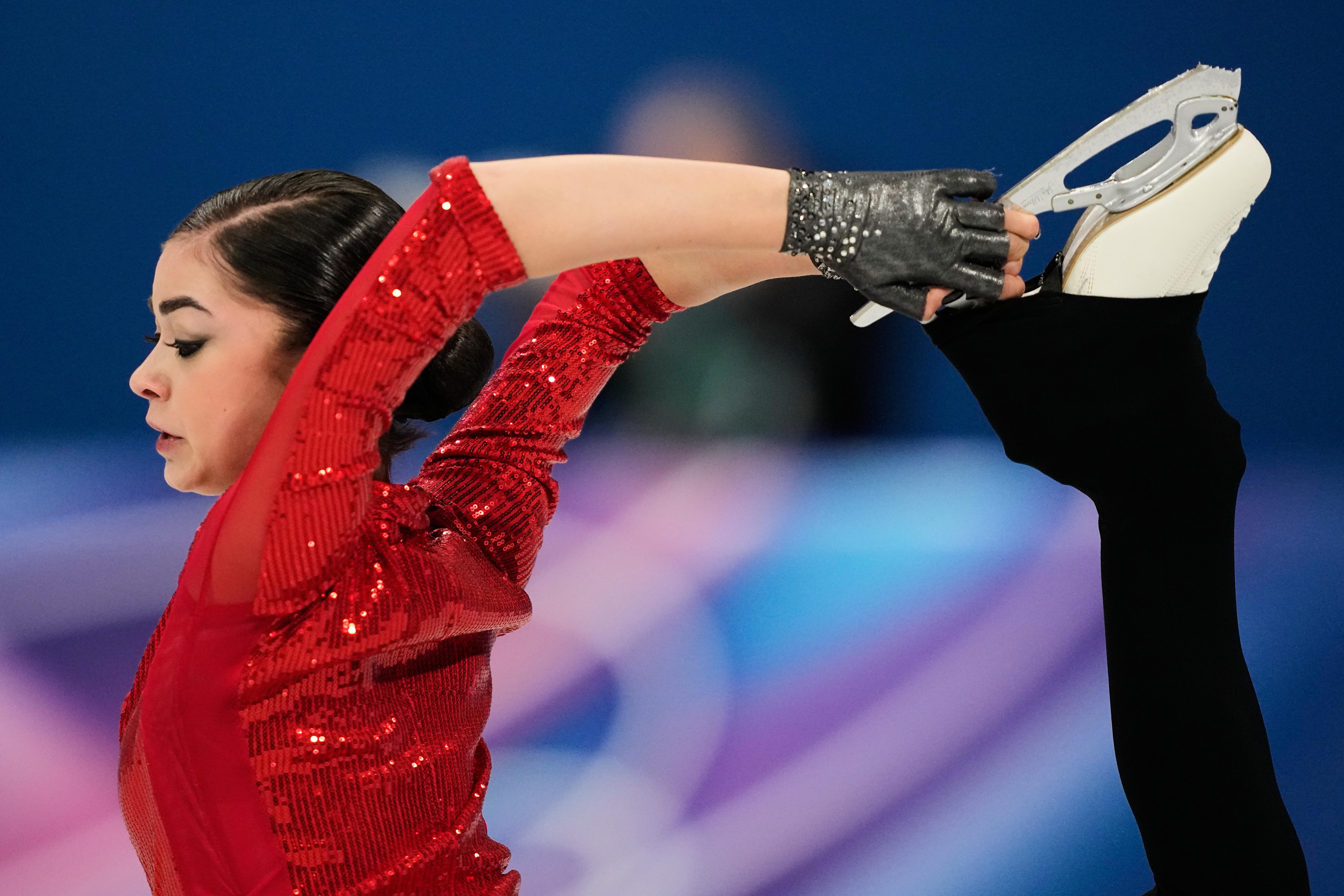 Adeliia Petrosian of Individual Neutral Athletes competes during the women’s...