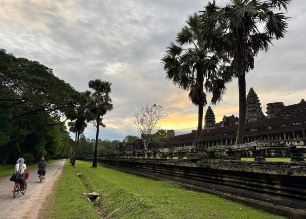 The last day of the trip started with a sunrise visit to Cambodia's famed Angkor Wat temple complex. (Lori Rackl/Lori Rackl/TNS)