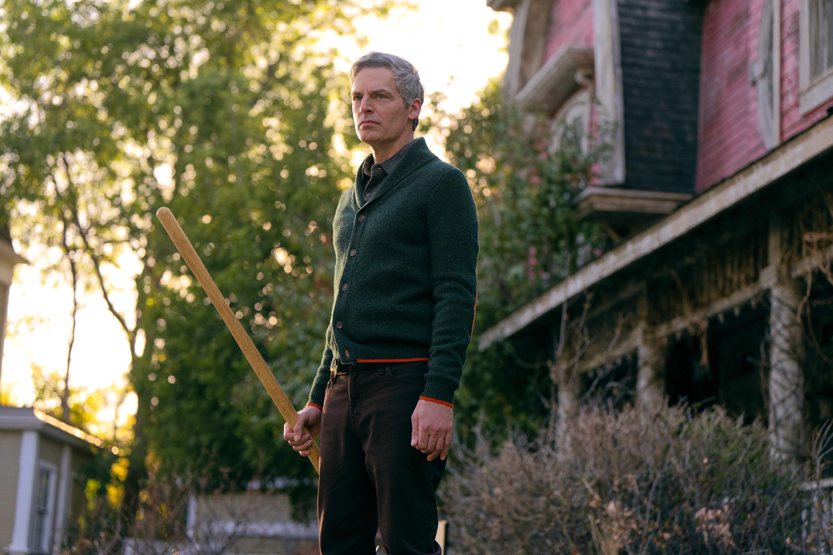 This image released by Peacock shows Justin Kirk in a...