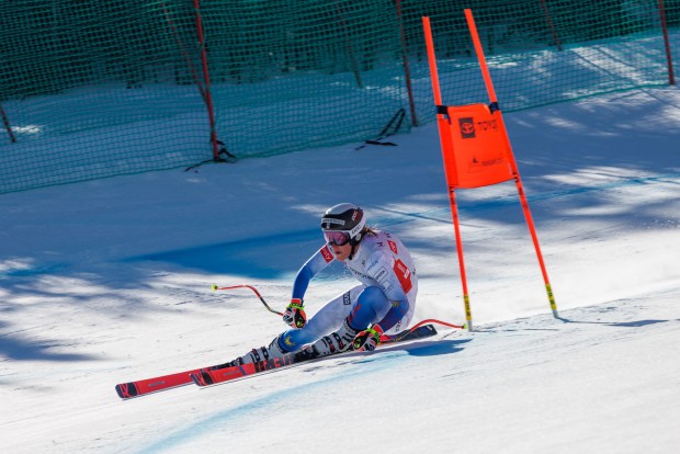 Keely Cashman shows 'em how it's done on the Narrow Gauge at Sugarloaf. (Photo Jamie Walter/Sugarloaf)