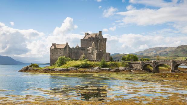 Eilean Donan Castle on Loch Duich at Dornie, situated at the meeting point of three lochs, is Scotland's most photographed castle. (Patricia Nickell/TNS)