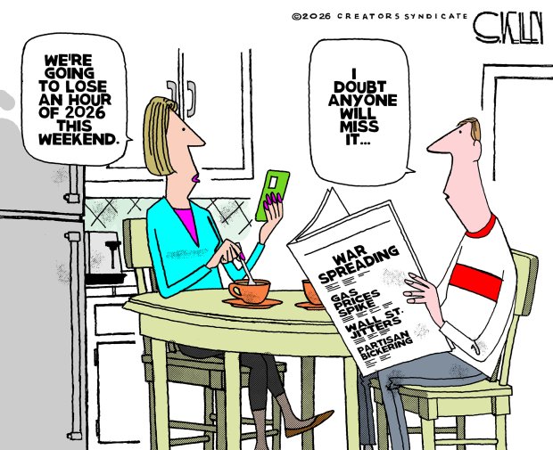 Editorial cartoon by Steve Kelley (Creators Syndicate)