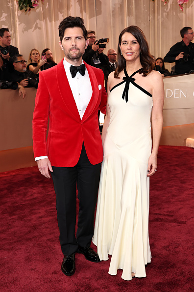 Adam Scott and Naomi Scott attend the 83rd Annual Golden Globe Awards
