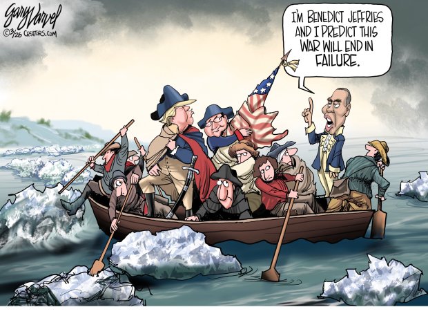 Editorial cartoon by Gary Varvel (Creators Syndicate)