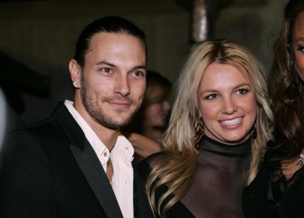 FILE - Britney Spears, right, and her husband Kevin Federline arrive for a post Grammy party, in Beverly Hills, Calif., on Feb. 8, 2006. (AP Photo/Danny Moloshok, File)