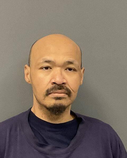 This 2024 booking photo provided by the Clay County Sheriff's Office in Moorhead, Minn., shows Cory Allen McKay, who has several felony convictions for violent offenses. (Clay County Sheriff's Office via AP)