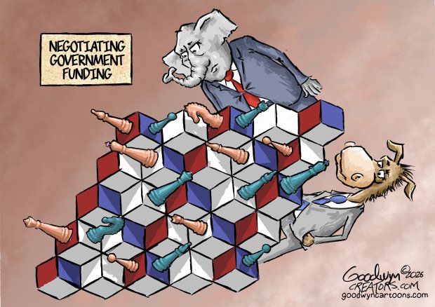 Editorial cartoon by Al Goodwyn (Creators Syndicate)