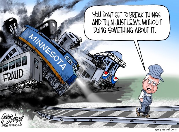 Editorial cartoon by Gary Varvel (Creators Syndicate)