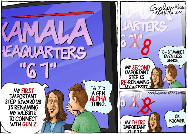 Editorial cartoon by Al Goodwyn (Creators Syndicate)