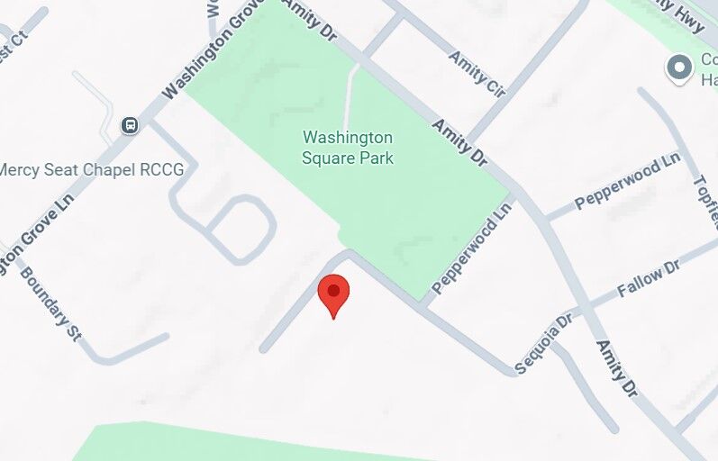 Map of the Gaithersburg shooting