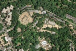 drone shot of zoo site