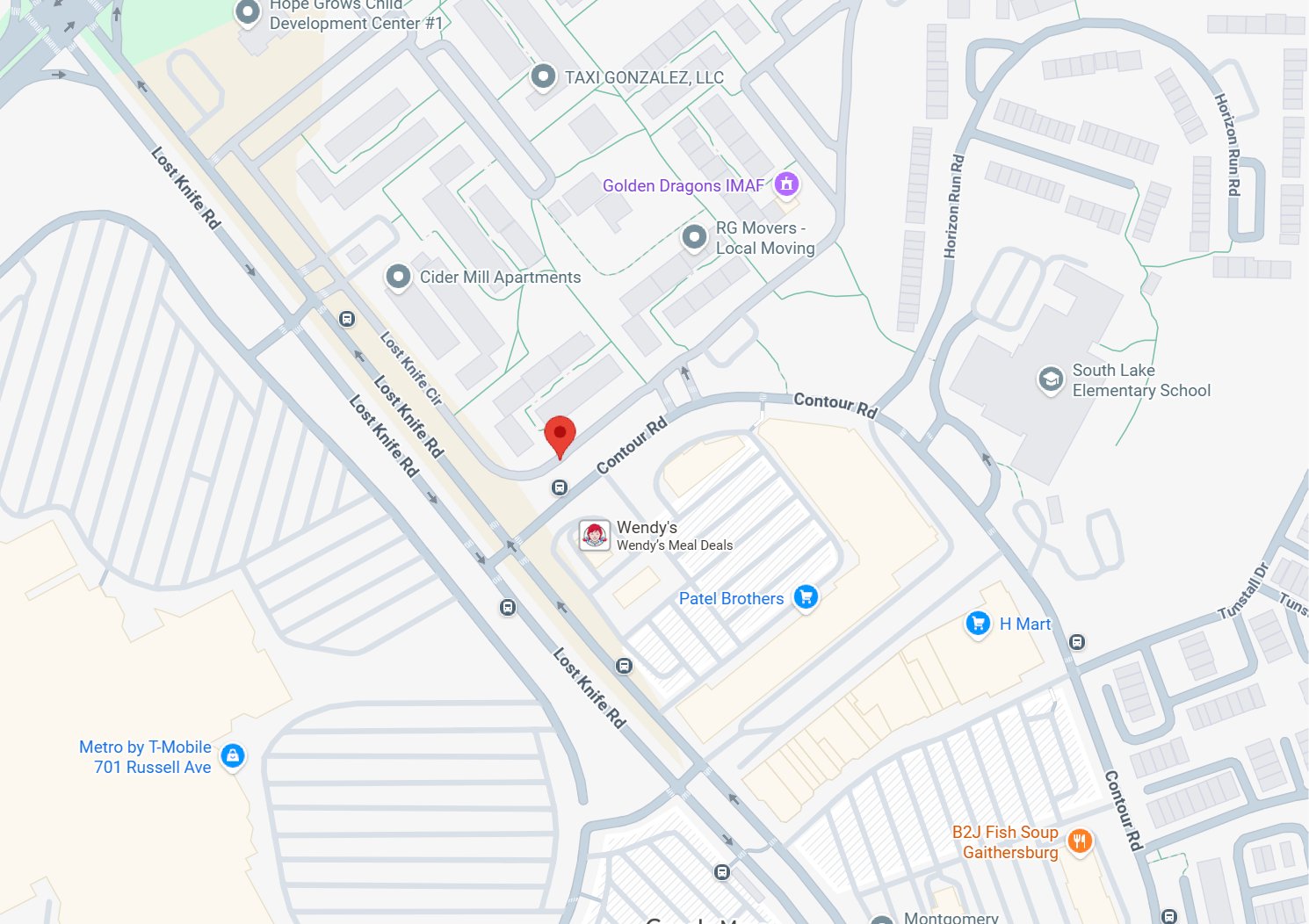 A map of the area where police said a shooting happened on March 24, 2026.