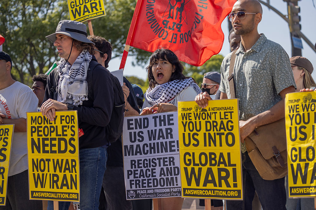 Anti-War Protestors Rally In Cities Across The Country After U.S. Strikes On Iran