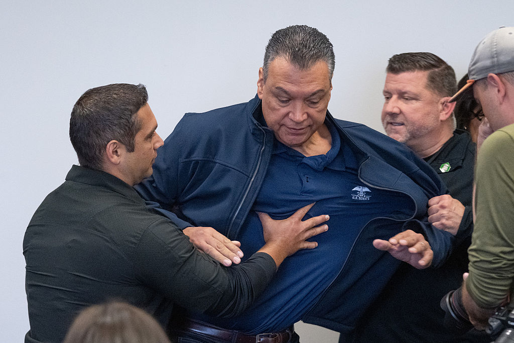 Sen. Alex Padilla forcibly removed from Secretary Kristi Noem's press conference