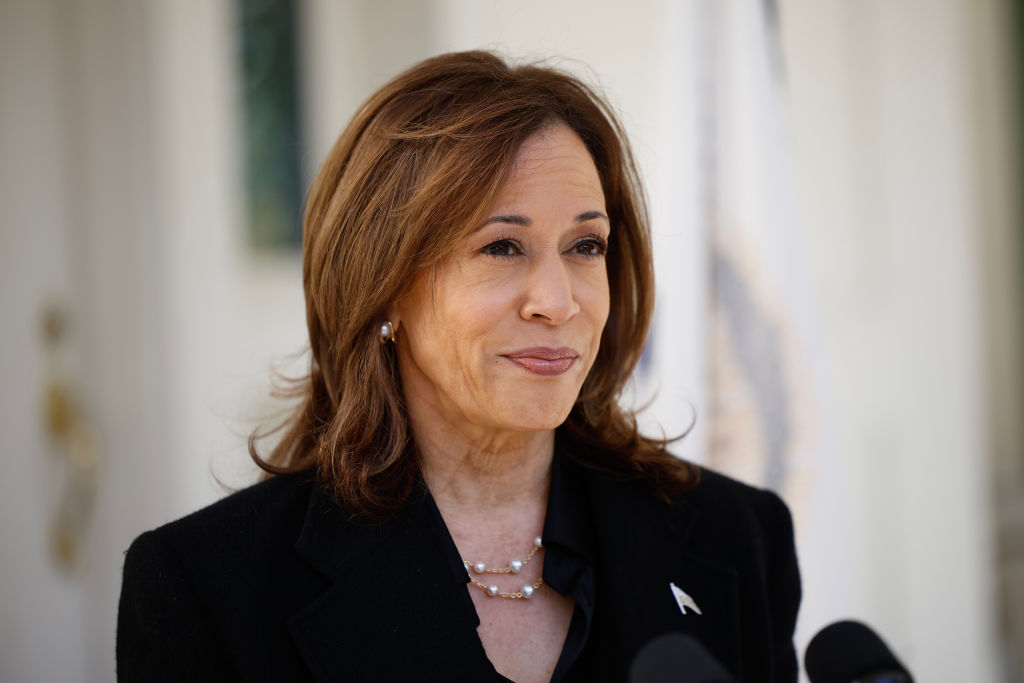 Vice President Harris Speaks Outside Her Residence In D.C. Before Departing For Pennsylvania