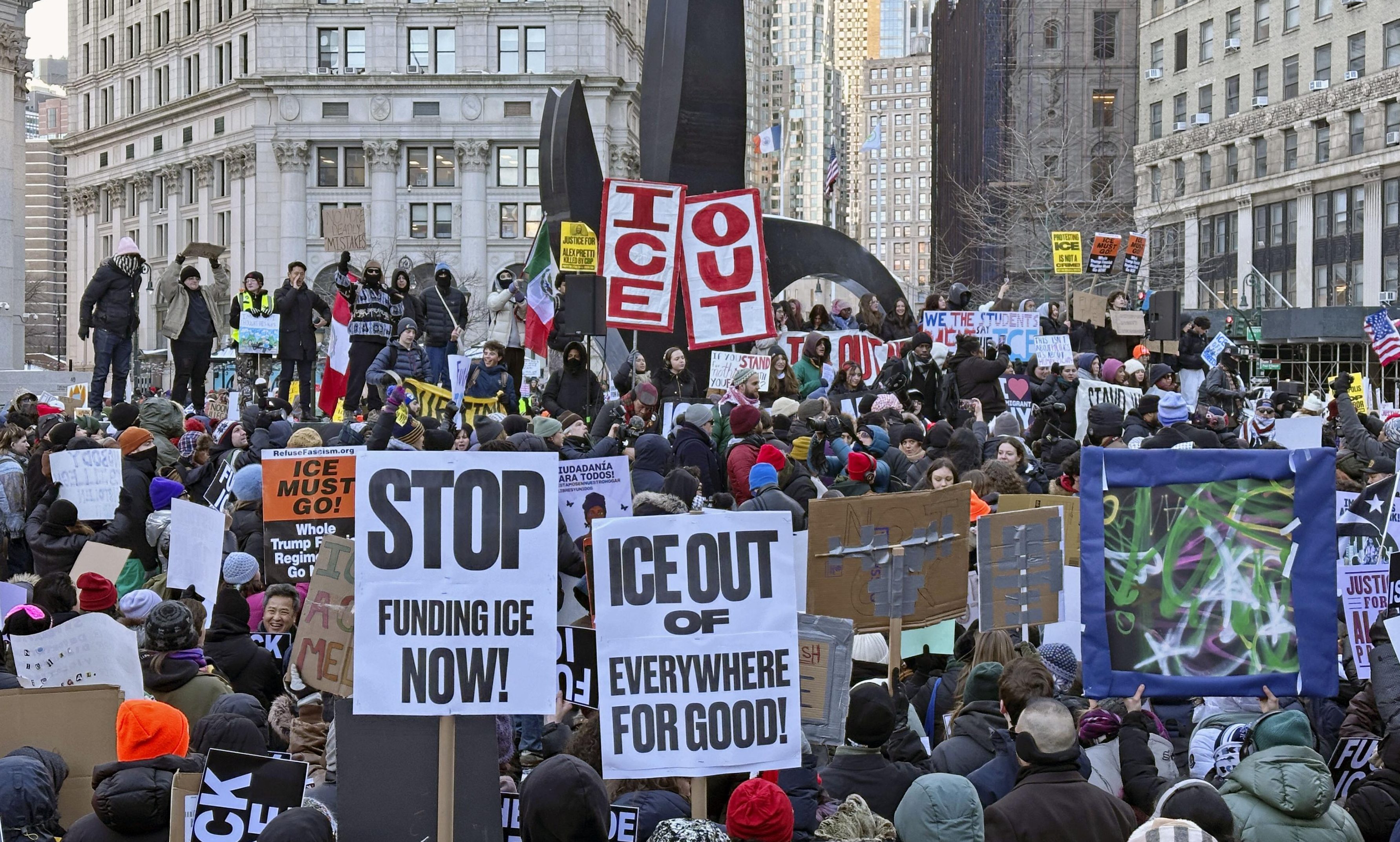 Anti-ICE protest in New York