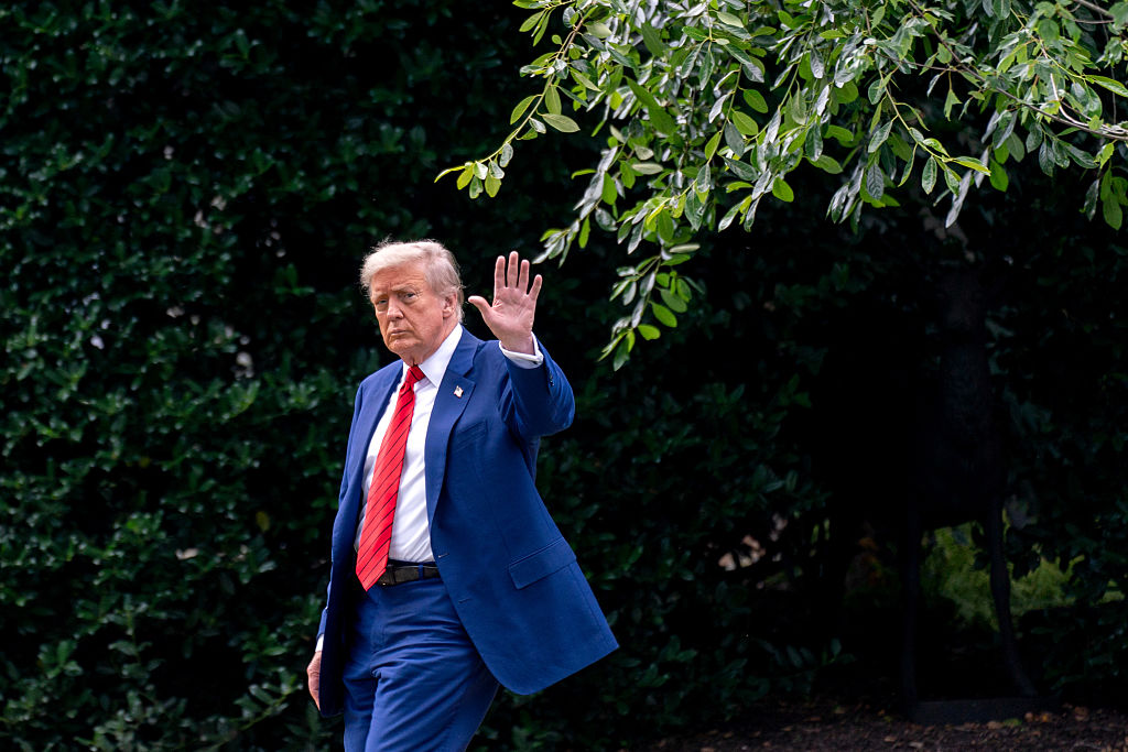 President Trump Departs White House For New Jersey