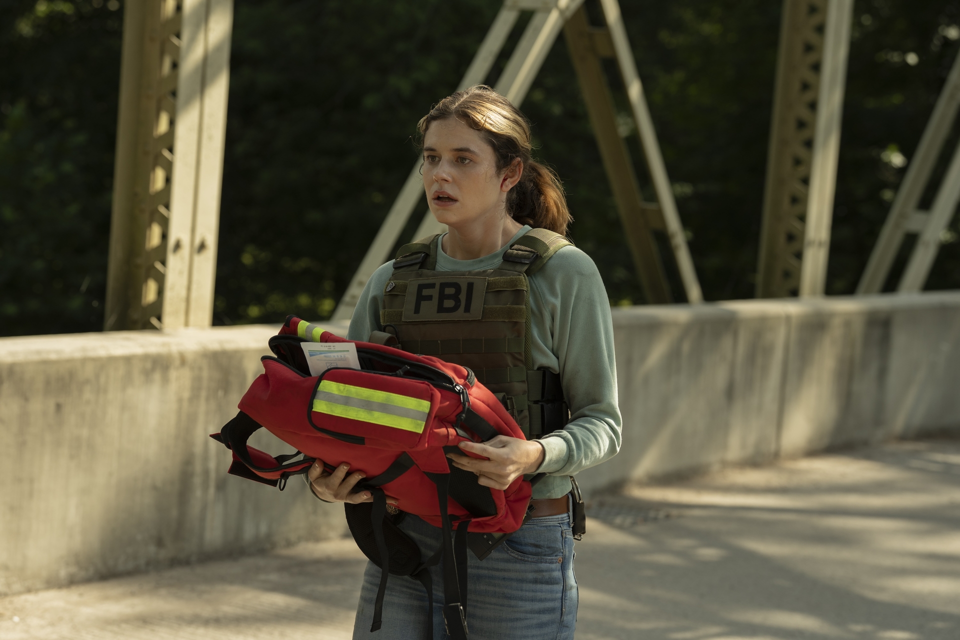 Alison Oliver as Lizzy Stover in 'Task' Episode 6.