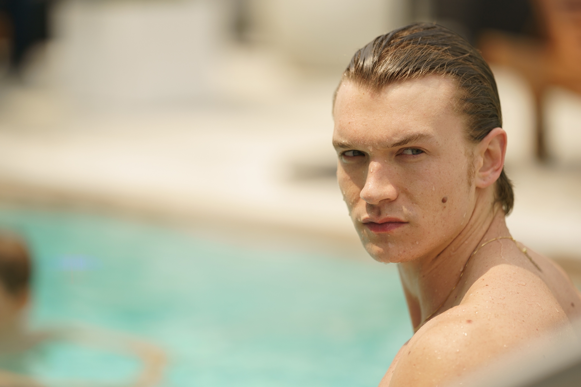 Heated Rivalry -  Connor Storrie as Ilya Rozanov in Episode 105 of Heated Rivalry. Cr. Sabrina Lantos &copy; 2025