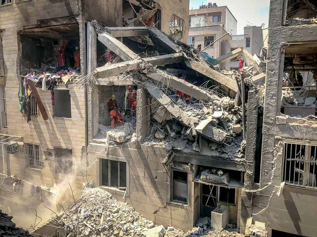 Residential Building Targeted in Tehran