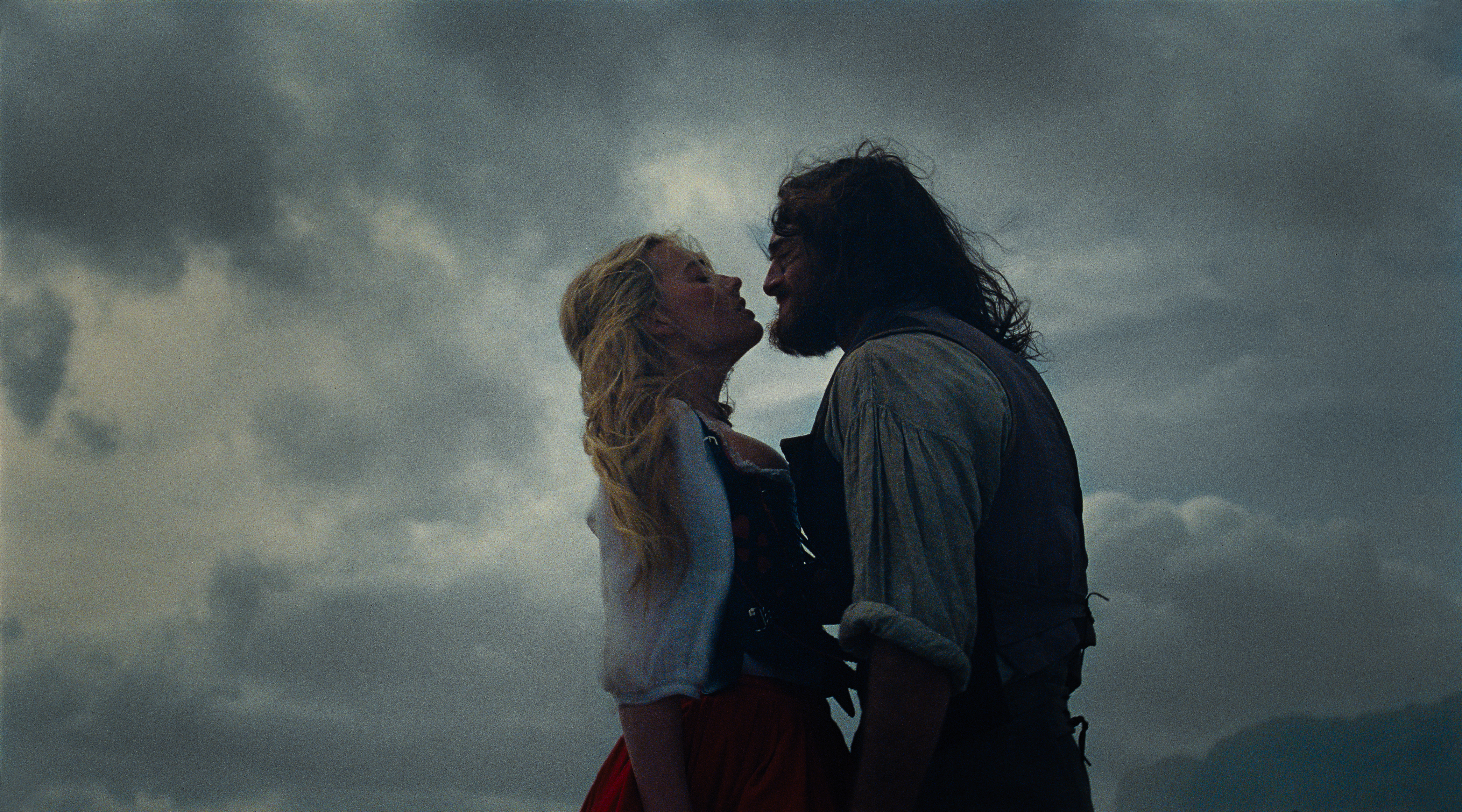 Margot Robbie as Catherine and Jacob Elordi as Heathcliff in Emerald Fennell's 'Wuthering Heights.'