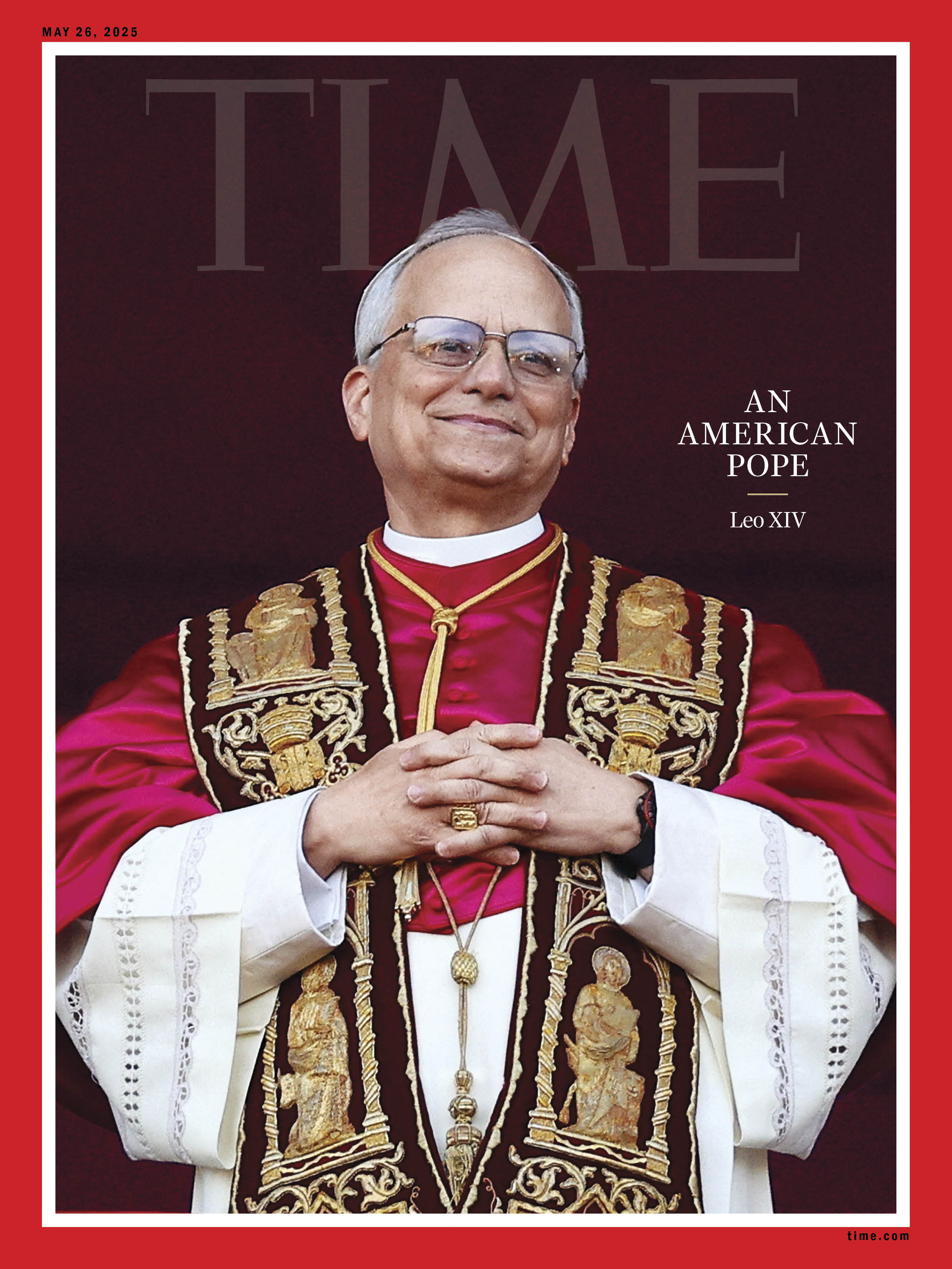 Pope Leo XIV Time Magazine cover