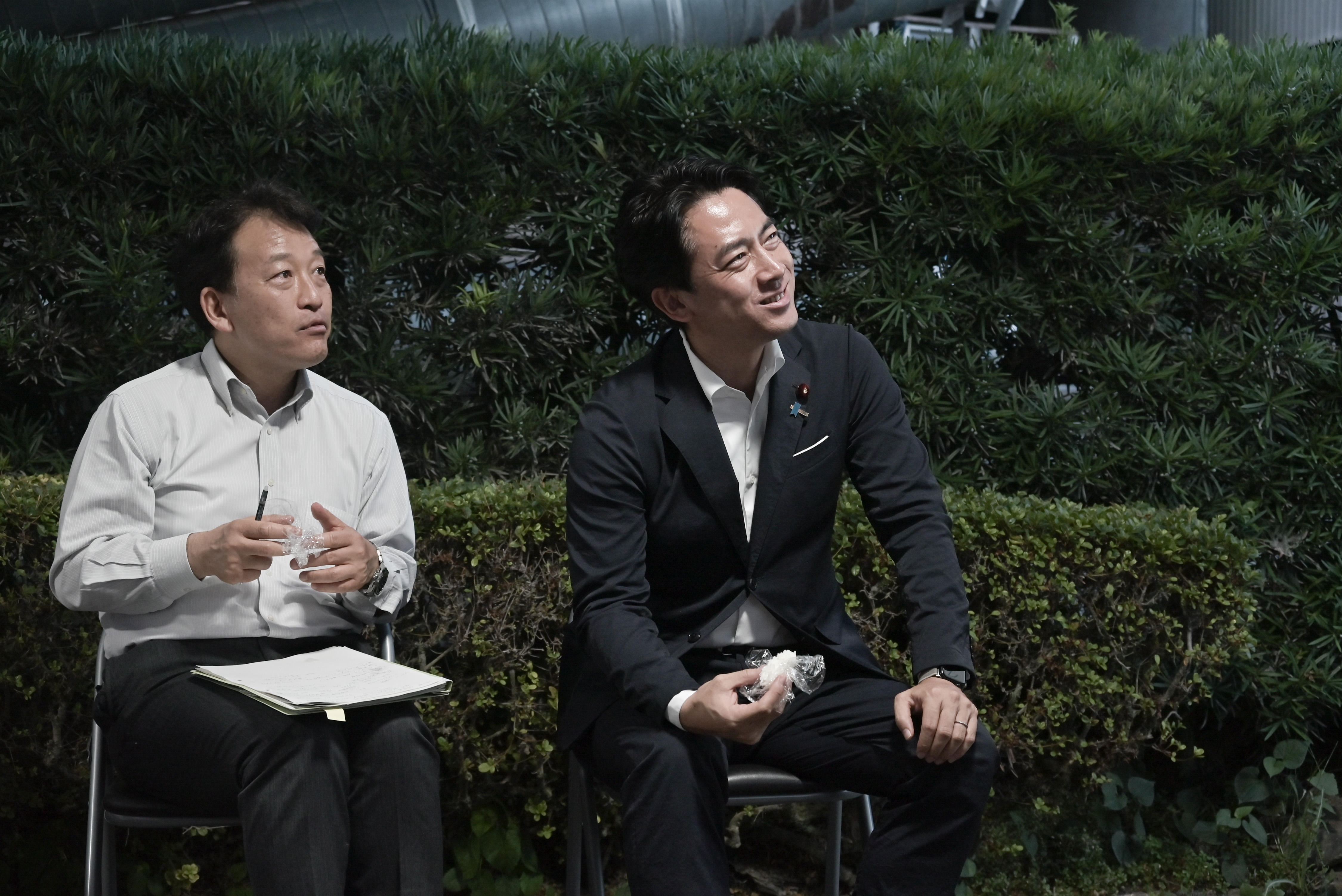 Japan's Agriculture Minister Shinjiro Koizumi Visits Farmers