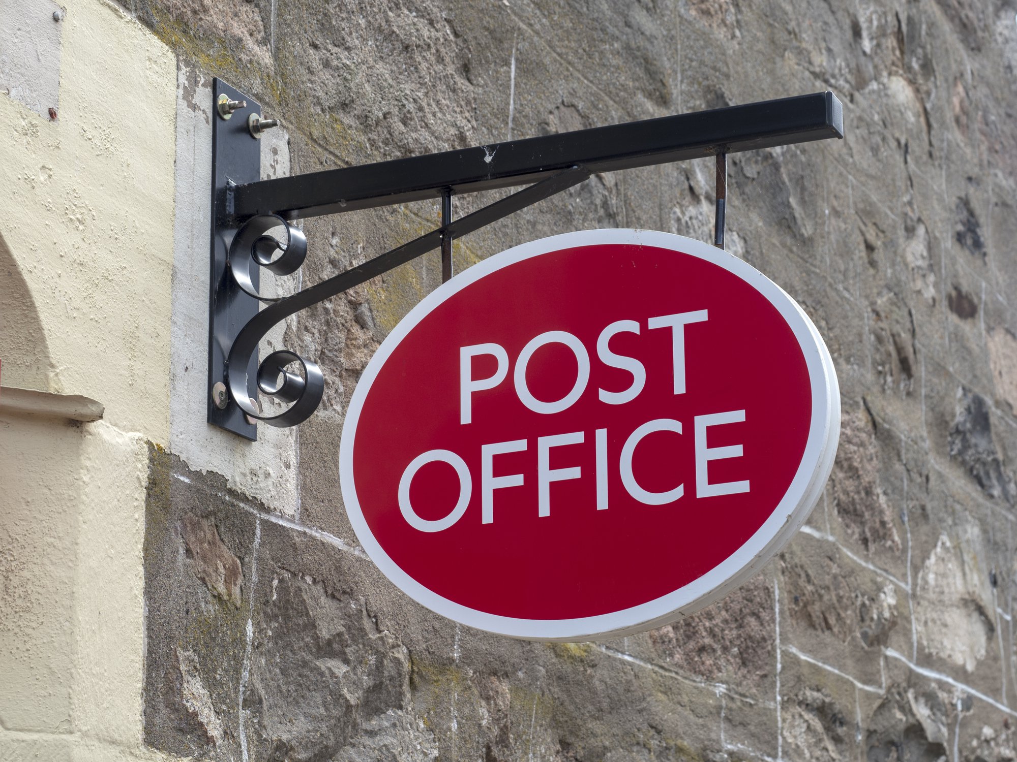 Sign outside a UK Post Office