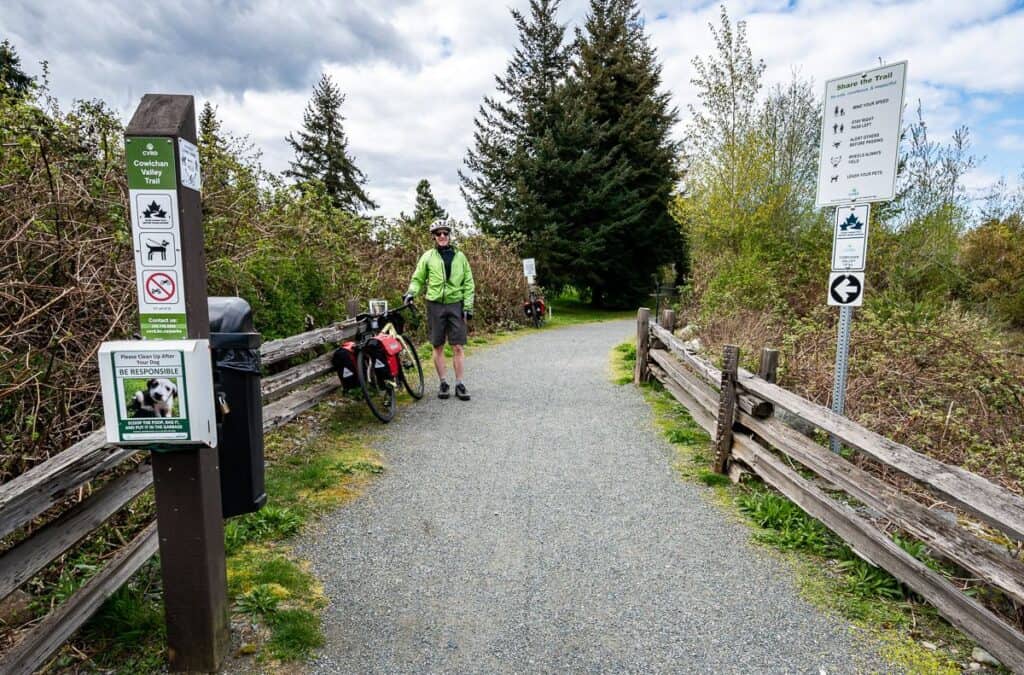 On the Cowichan Valley Trail on the way to Chemainus