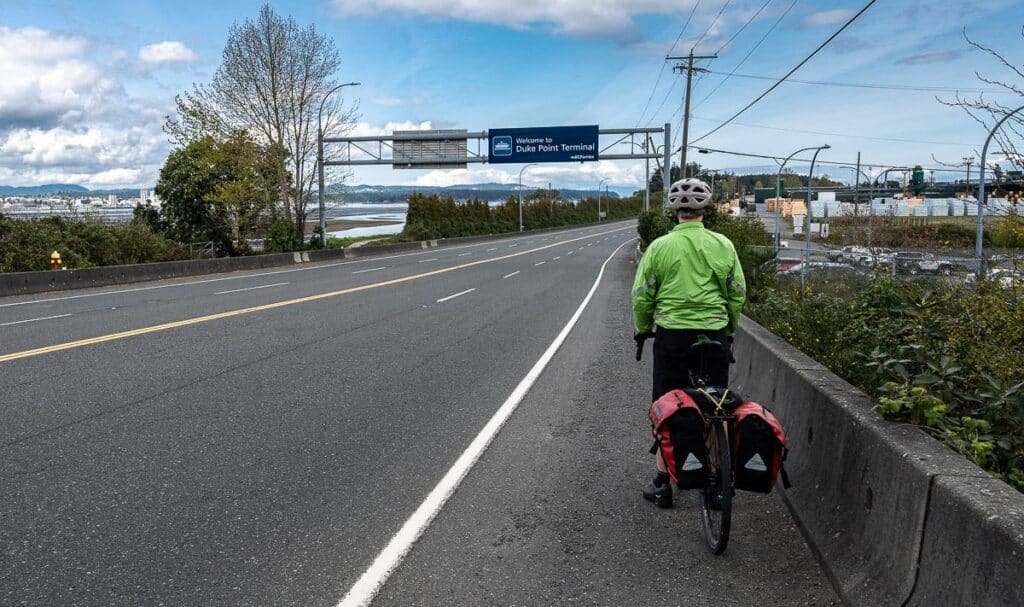 Almost at the Duke Point Ferry Terminal